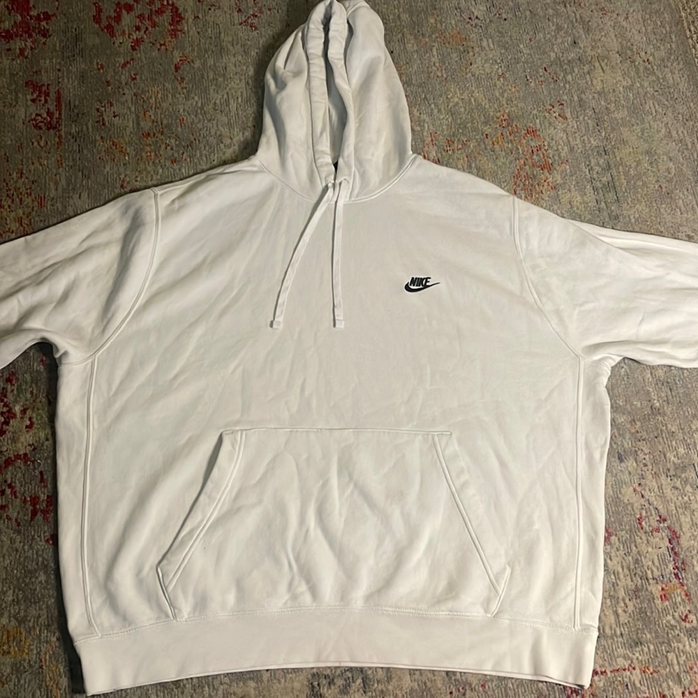 Nike- Men’s Pullover Hoodie, Size XXL, Color- White